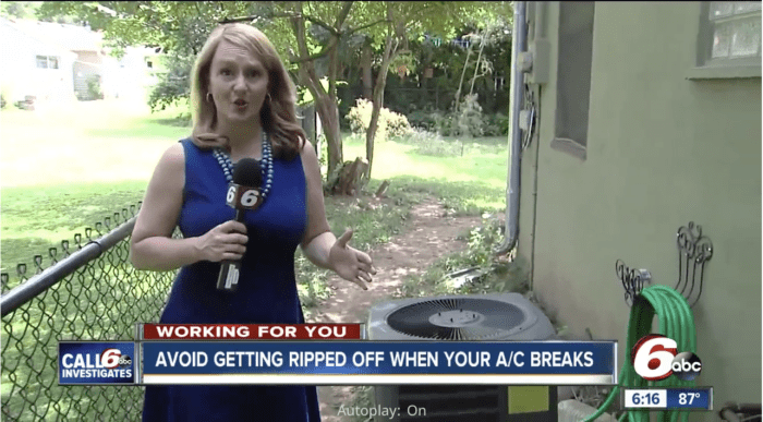 Channel 6: How to Avoid Air Conditioner Repair Rip Offs